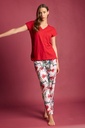PIJAMA PANTALON LARGO TROPICAL SPIRIT 63068 ROJO ADMAS