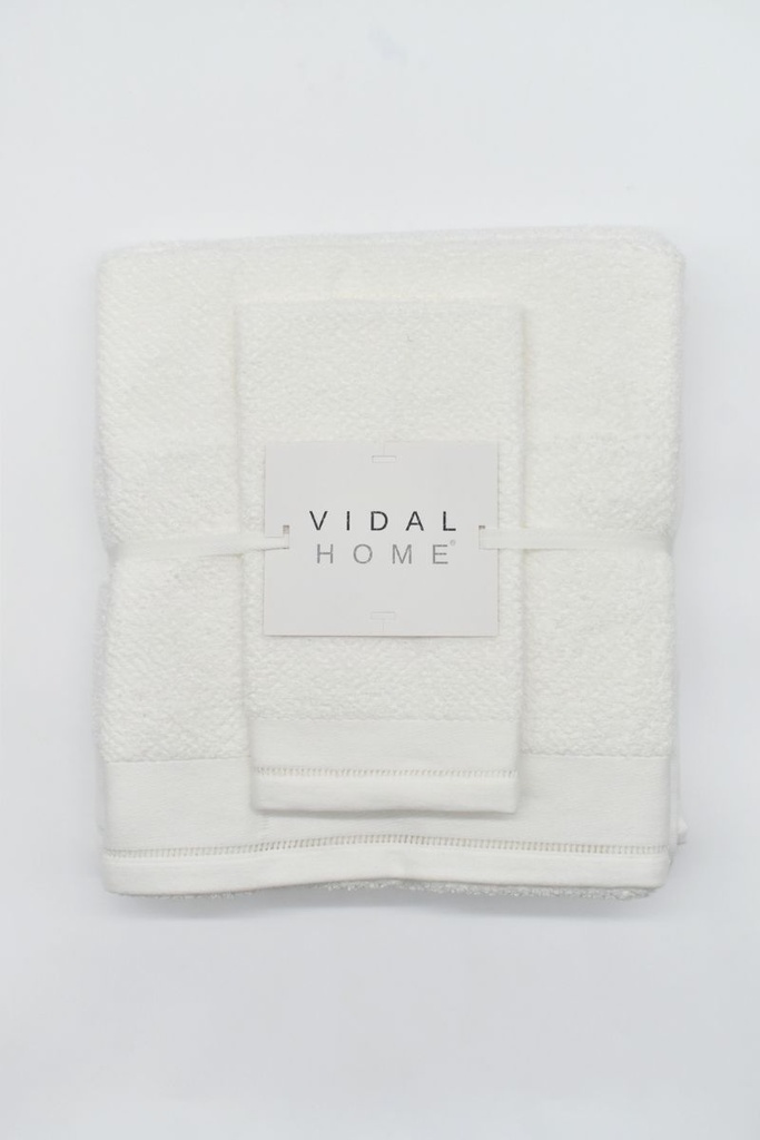 JUEGO DE TOALLAS 3PZ PONTO ABERTO BLANCO VIDAL HOME