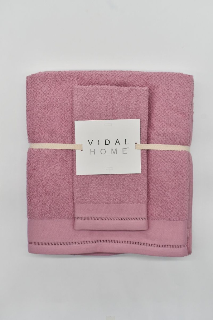JUEGO DE TOALLAS 3PZ PONTO ABERTO ROSA VIDAL HOME
