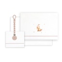 TRIPTICO CUNA ESTAMPADO OSO LUNA ESTRELLAS + CHUPETERO BLANCO-ROSA INTERBABY