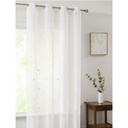 VISILLO RÚSTICO BORDADO TIRAS CON OLLAOS VCL-005 CRUDO 140X265 CAMALTEX