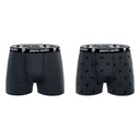 PACK 2 BOXER HOMBRE ALGODÓN BCX2 DARK GREY+DG LOGO PIERRE CARDIN