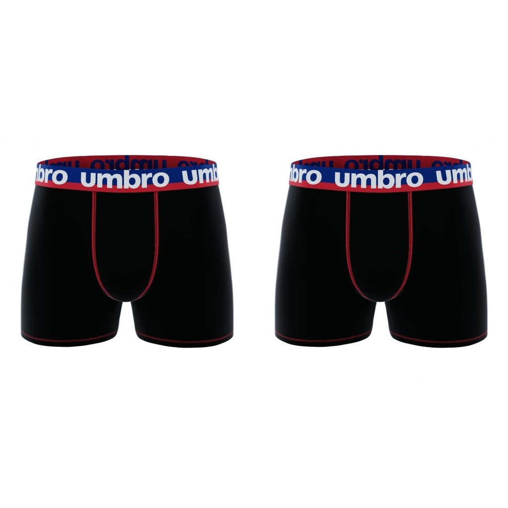 PACK 2 BOXER HOMBRE ALGODÓN AS1 NEGRO X2 UMBRO