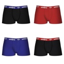 PACK 4 BOXER HOMBRE ALGODÓN GLD AZUL+ROJO+NEGRO UMBRO