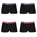 PACK 4 BOXER HOMBRE ALGODÓN GLD NEGRO UMBRO
