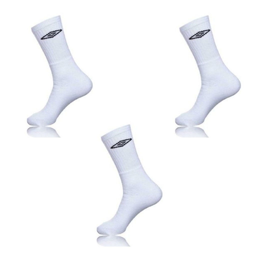 PACK 3 CALCETINES DEPORTIVOS TENX3 BLANCO UMBRO