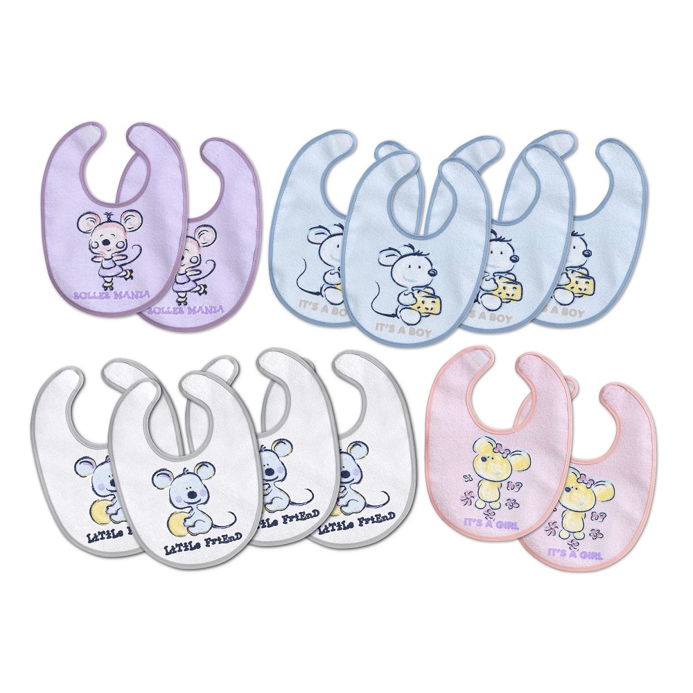 BABERO RIZO PLASTIFICADO VELCRO 00130 20X30 INTERBABY