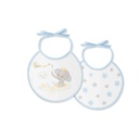 PACK 2 BABEROS CACHIRULO ESTRELLAS 20X20 AZUL INTERBABY