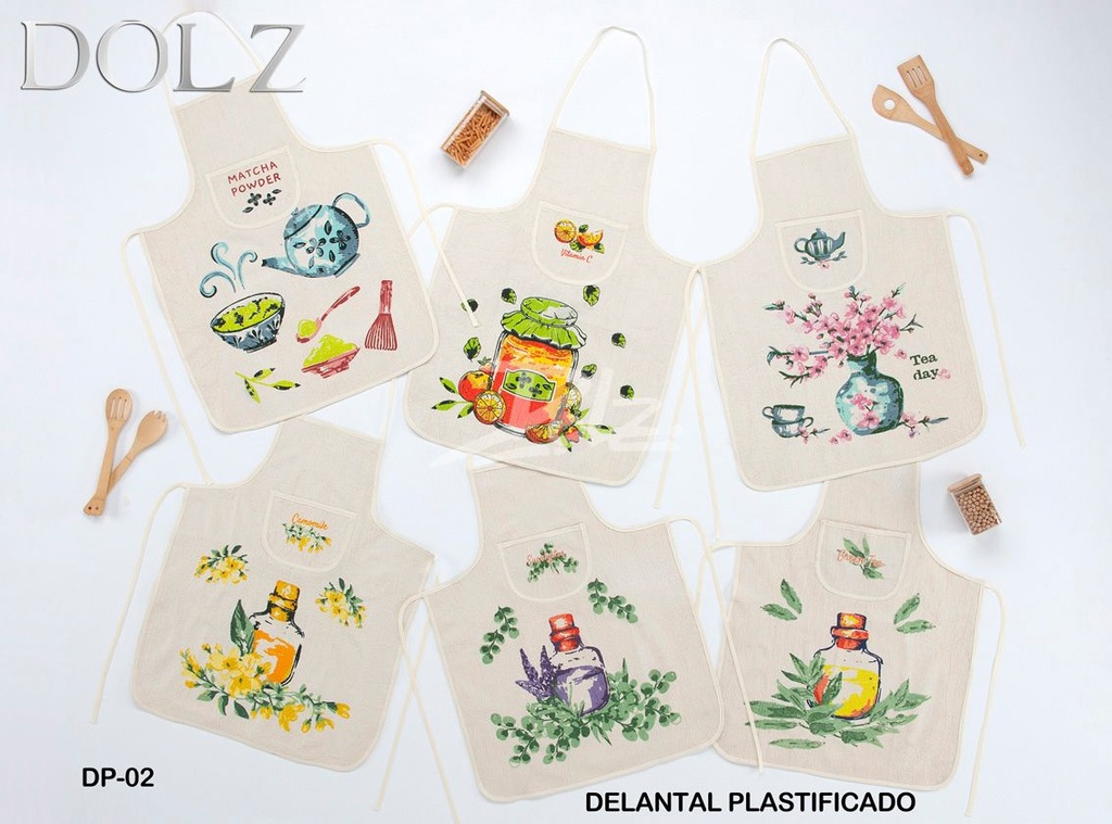 DELANTAL PLASTIFICADO DP02 SURTIDO DOLZ
