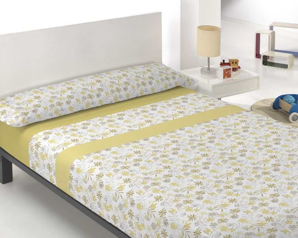 JUEGO DE SABANAS MICRO GAELA AMARILLO INNOVA HOME