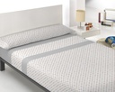 JUEGO DE SABANAS MICRO SAYEM GRIS INNOVA HOME