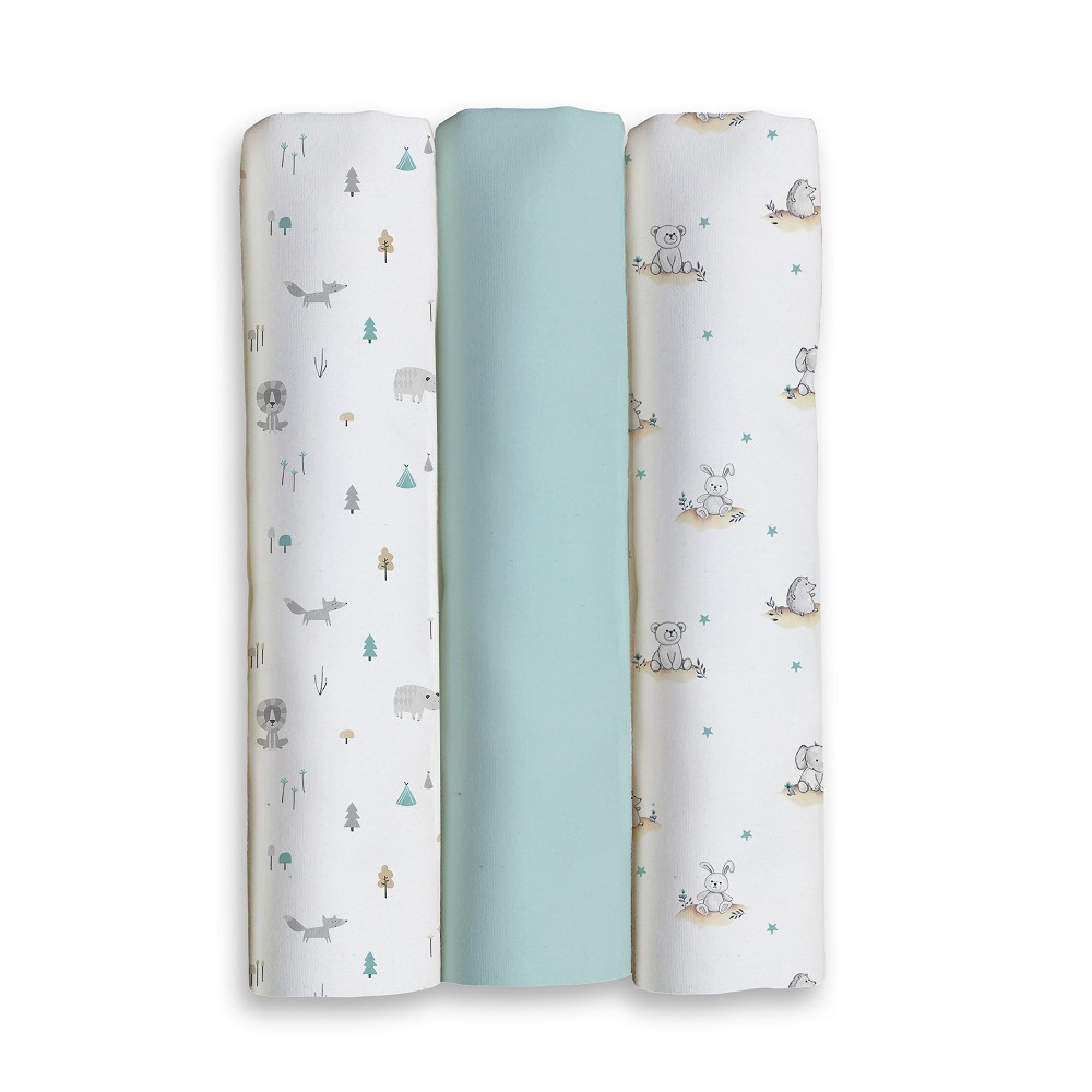 PACK 3 GASAS 80X80 FOREST JUNGLA VERDE INTERBABY