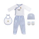 SET REGALO 5 PCS 100% ALG. T 0-6M AZUL REAL MADRID