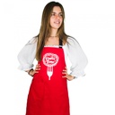 DELANTAL PASTA TIME ROJO 8410/3 84X75 CANELLAS