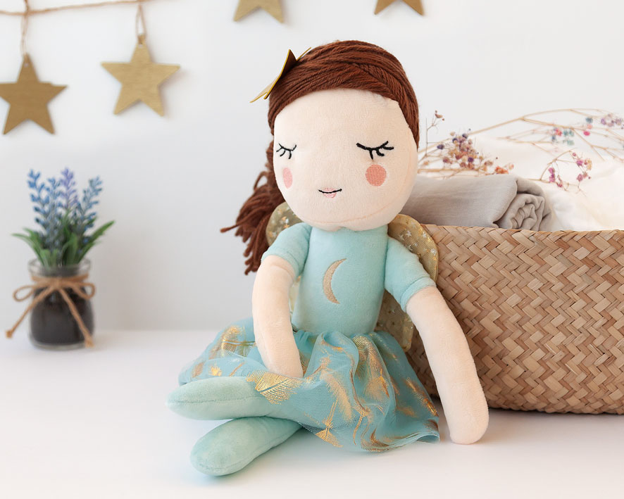 PELUCHE HADA 40CM 4333 VERDE KIOKIDS