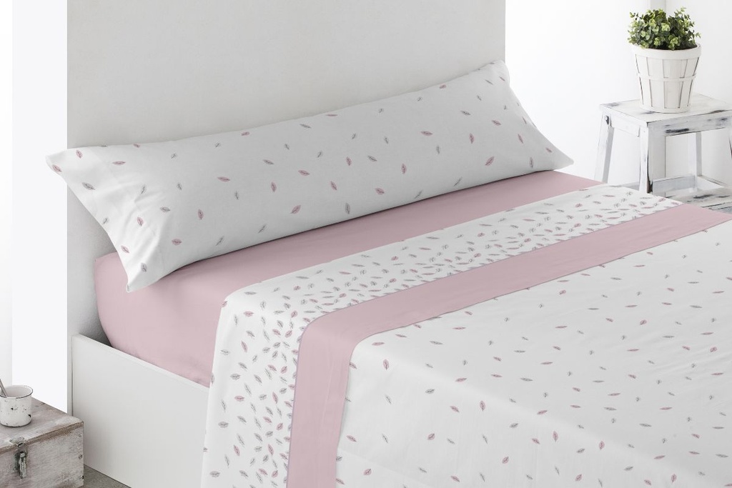 JUEGO DE SABANAS TELA LANUZA ROSA MIRACLE