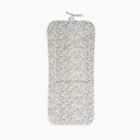 COLCHONETA REVERSIBLE VICHY+FLORES GRIS DON ALGODON