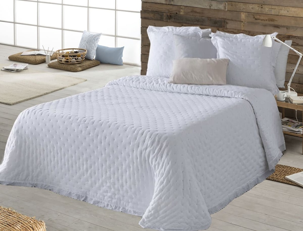 COLCHA BOUTI VERONA BLANCO MIRACLE