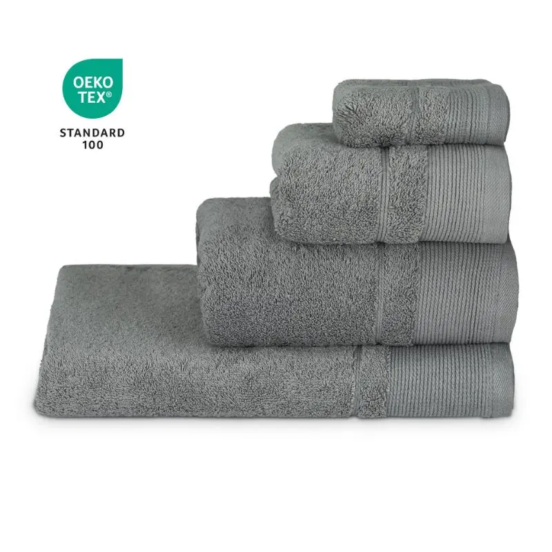 JUEGO DE TOALLAS 3 PZAS GRIS