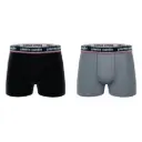 PACK 2 BOXER HOMBRE ALGODÓN BCX2/FR/AS4 BLACK + GREY PIERRE CARDIN