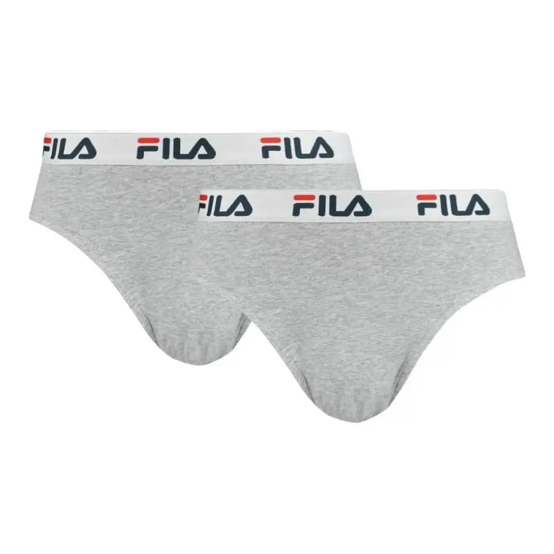 SLIP HOMBRE ALGODÓN/LYCRA CINTURA ELÁSTICA FU5015 GRIS FILA