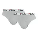SLIP HOMBRE ALGODÓN/LYCRA CINTURA ELÁSTICA FU5015 GRIS FILA
