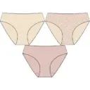 PACK 3 BRAGUITAS MIDI NIÑA REF 221 PINK ANIMAL PRINT WATERLEMON