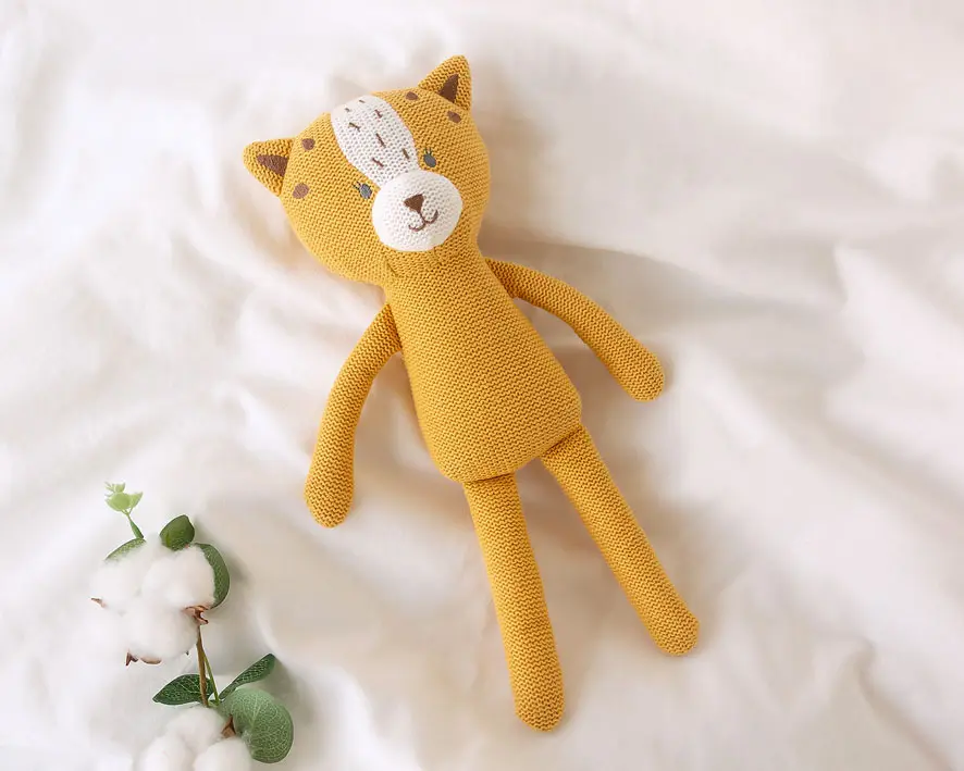 PELUCHE TIGRE PATILARGO ALGODÓN 30 CM 5822 MOSTAZA KIOKIDS