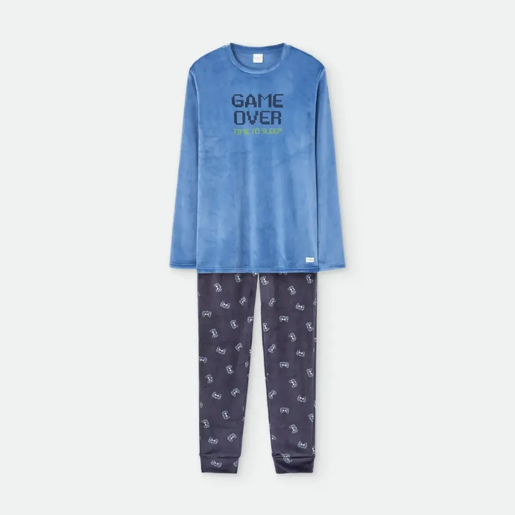 PIJAMA HOMBRE TERCIOPELO 7941 WATERLEMON