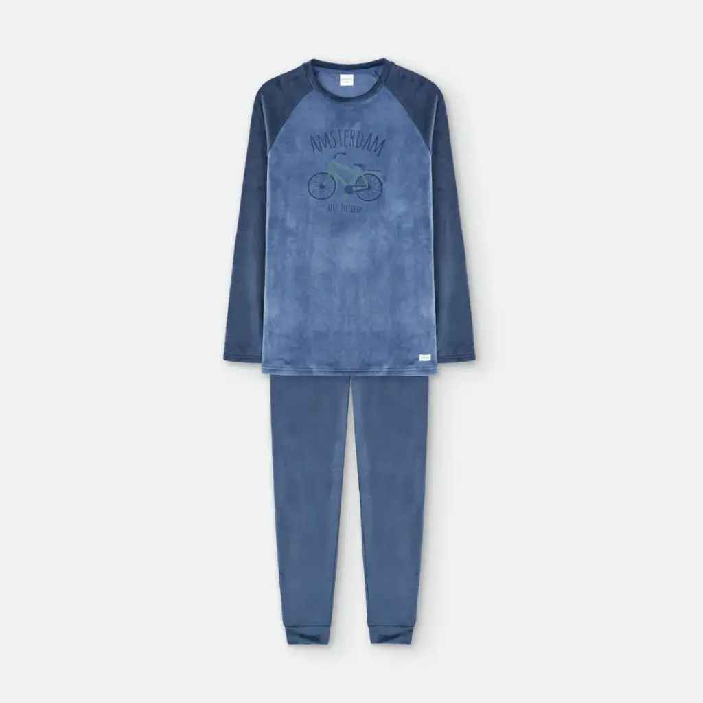 PIJAMA HOMBRE TERCIOPELO 7945 WATERLEMON