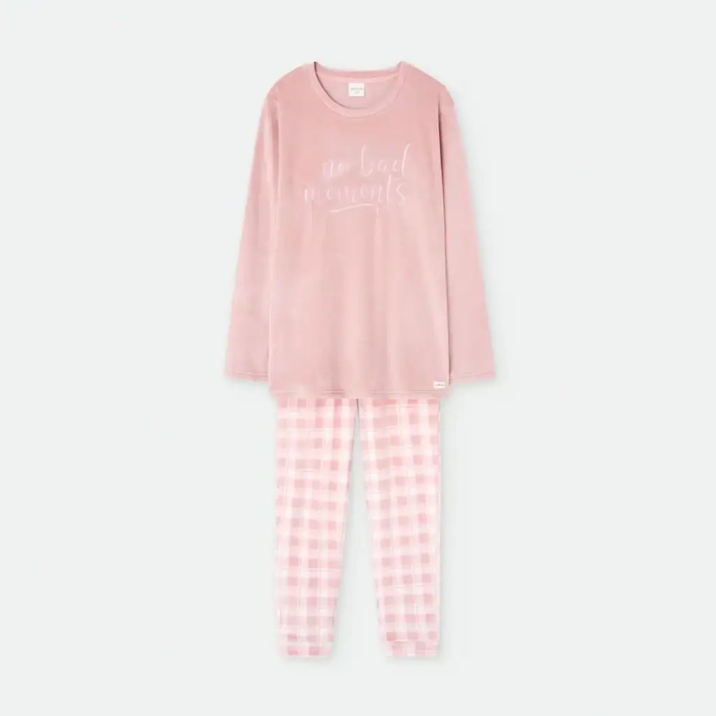 PIJAMA MUJER TERCIOPELO 7953 WATERLEMON