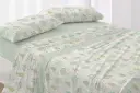 JUEGO DE SABANAS TELA 544 MENTA BURRITO BLANCO