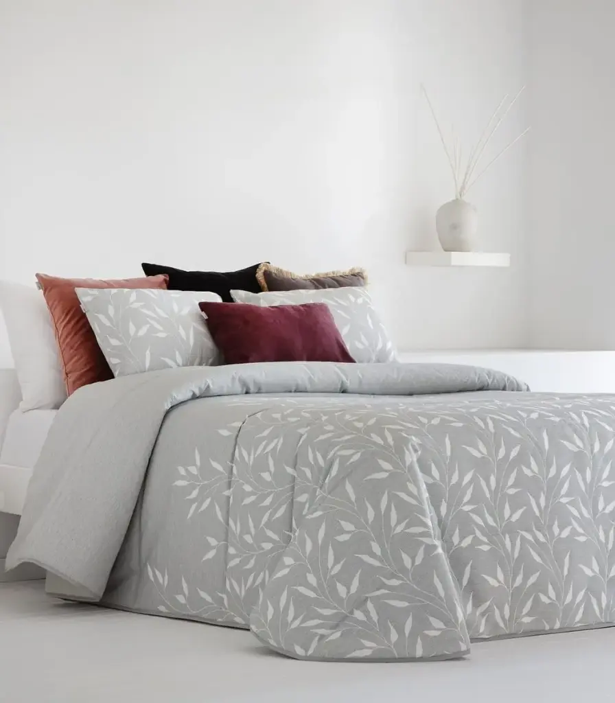 CONFORTER JACQUARD CARTES C/01 GRIS SANDECO