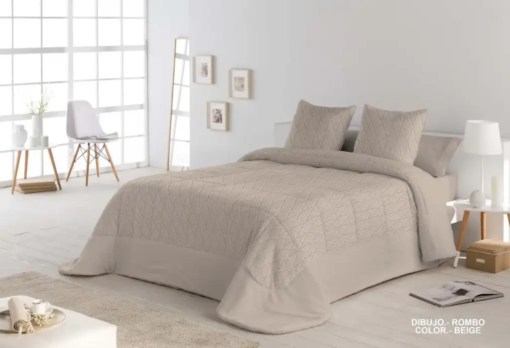 CONFORTER SHERPA ROMBO BEIGE POLO POLO
