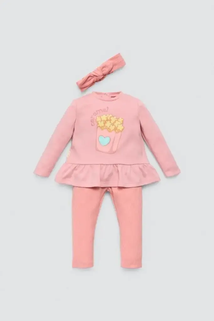 CONJUNTO BEBÉ 3 PIEZAS 25434 YSABEL MORA