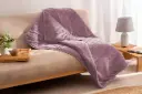 PLAID SHERPA LISO MAQUILLAJE 130X160 KARAMELO