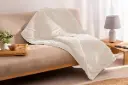 PLAID SHERPA LISO CRUDO 130X160 KARAMELO