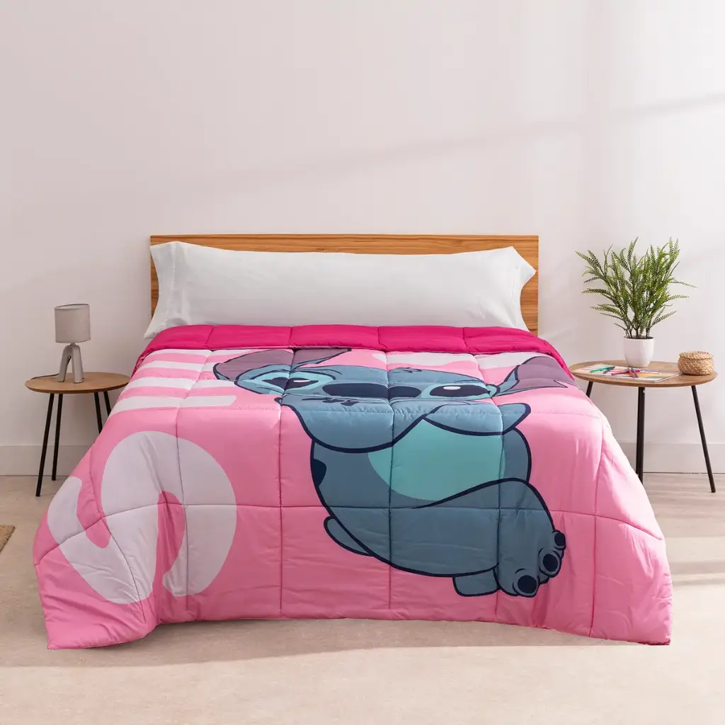 EDREDON CONFORT LILO Y STITCH FLOWERS 
