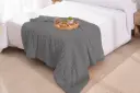 PLAID AMBER GRIS 130X160 KARAMELO