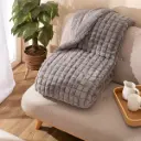 PLAID AMBER GRIS 130X160 KARAMELO