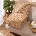 PLAID AMBER BEIGE 130X160 KARAMELO