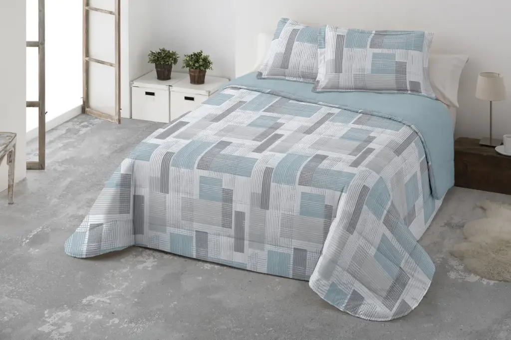 EDREDÓN BOUTI NATURINA/SHERPA OROSEI AZUL MIRACLE
