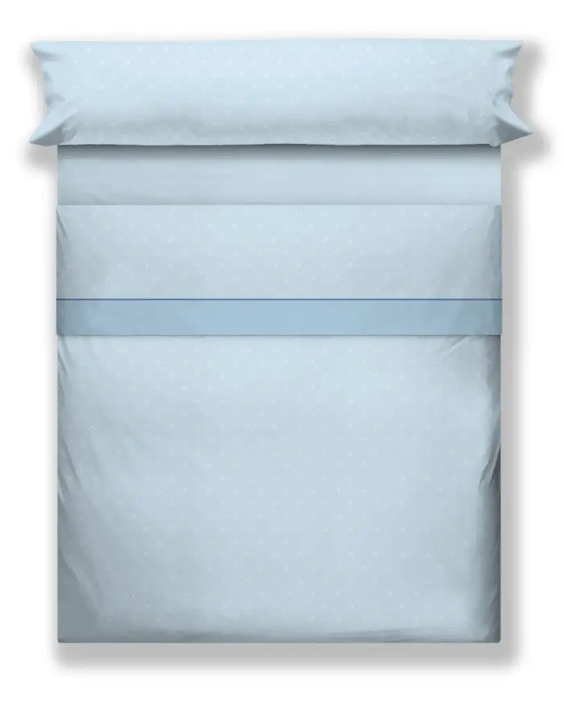 JUEGO SABANAS CORALINA DOGAN AZUL CAÑETE