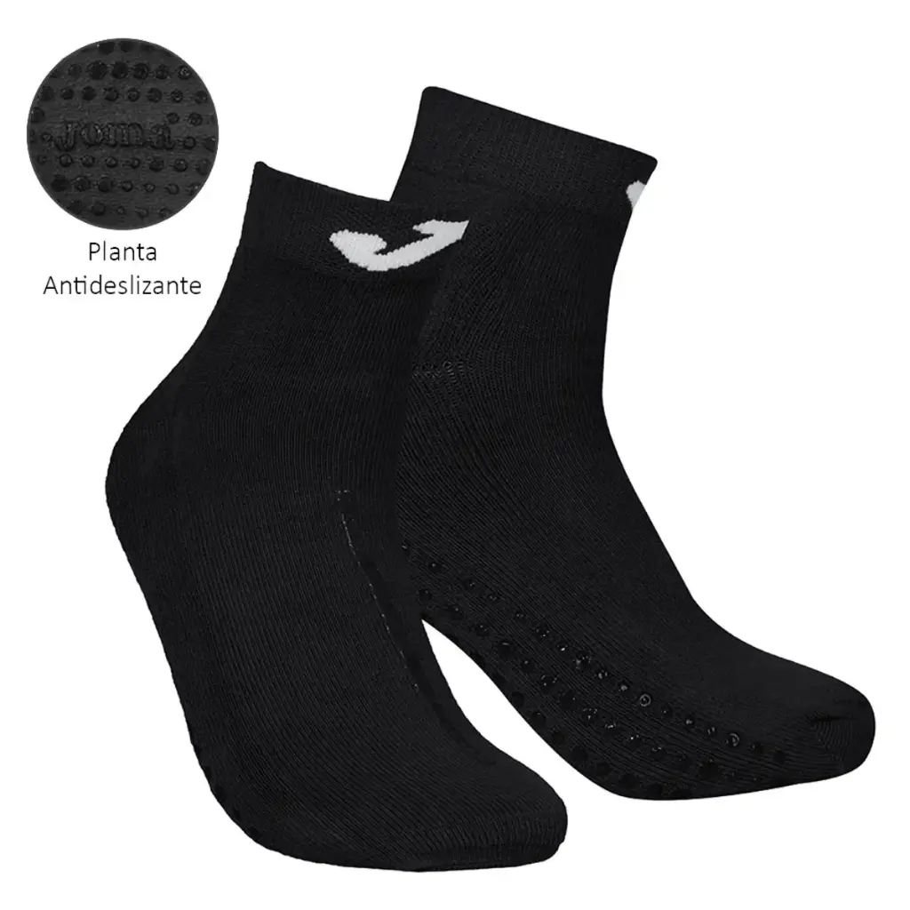 CALCETIN MUJER ANTIDESLIZANTE JS1752 NEGRO JOMA