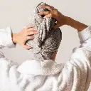 TURBANTE SECAPELO MICROFIBRA GRIS EDEN 