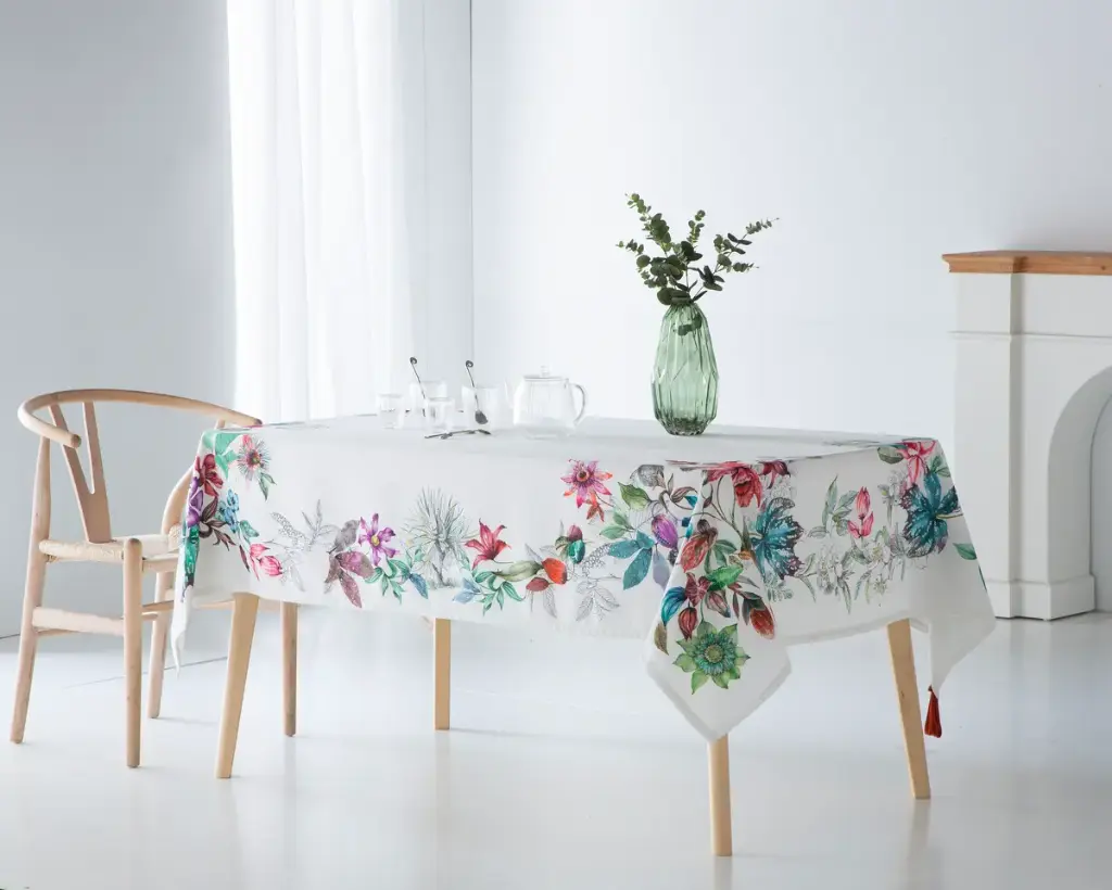 MANTEL DIGITAL DOLCE BLANCO SARGA ANTIMANCHAS CASTILLA TEXTIL 