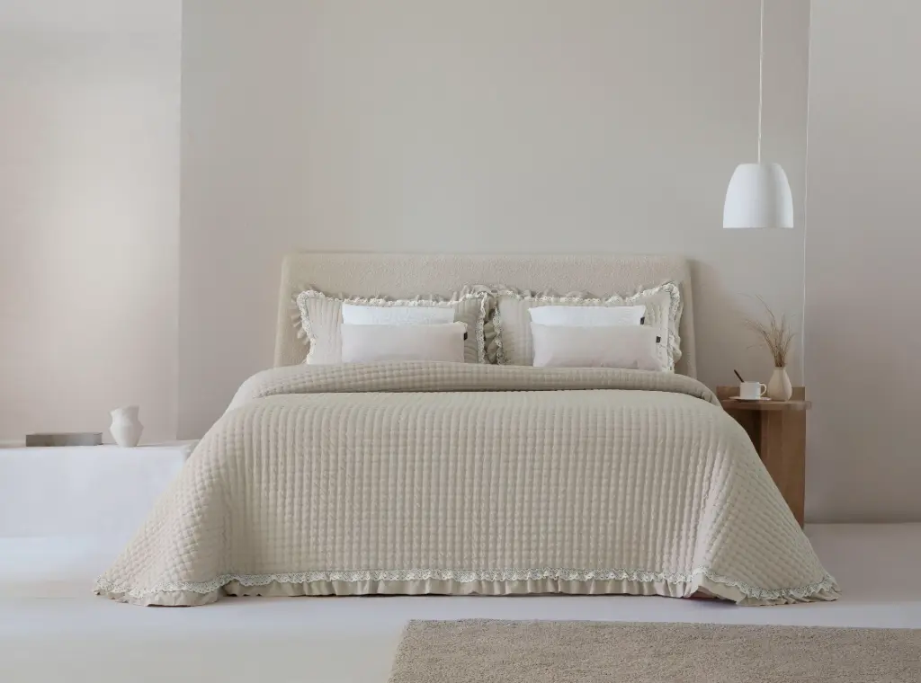 COLCHA IM BOUTI EVERLY BEIGE FUN&DECO