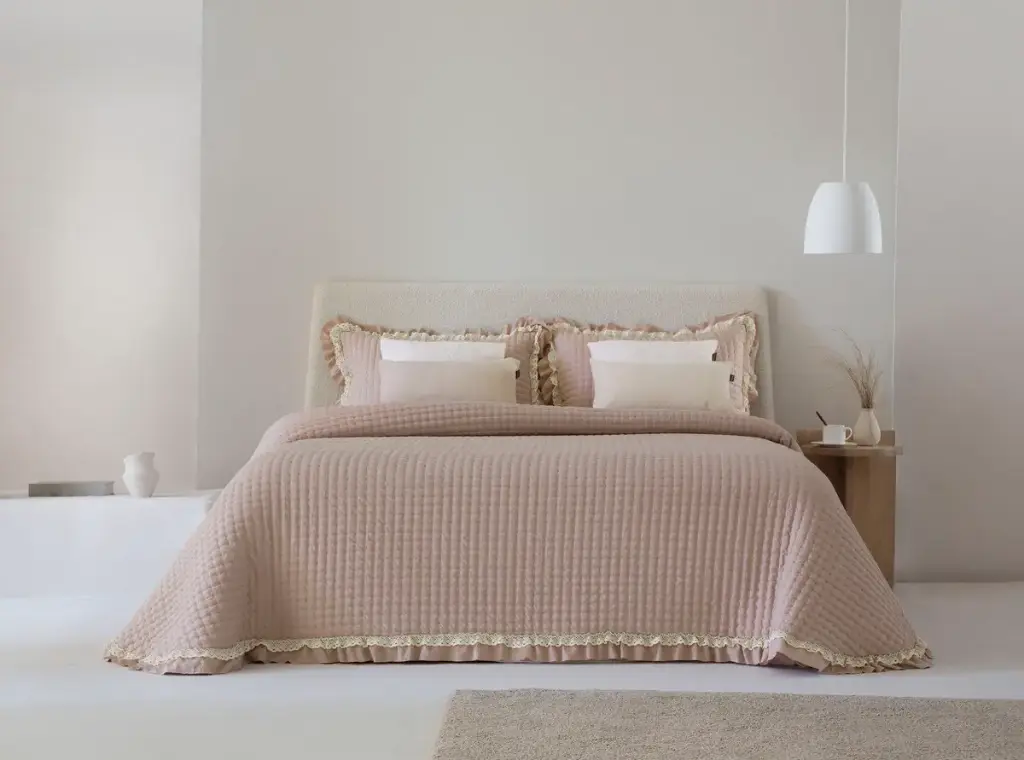 COLCHA IM BOUTI EVERLY ROSA FUN&DECO