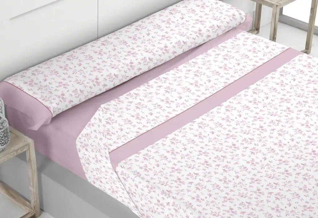 JUEGO DE SABANAS TELA SILVIA ROSA TROVADOR 