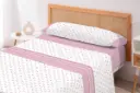 JUEGO DE SABANAS TELA LALIA ROSA KARAMELO